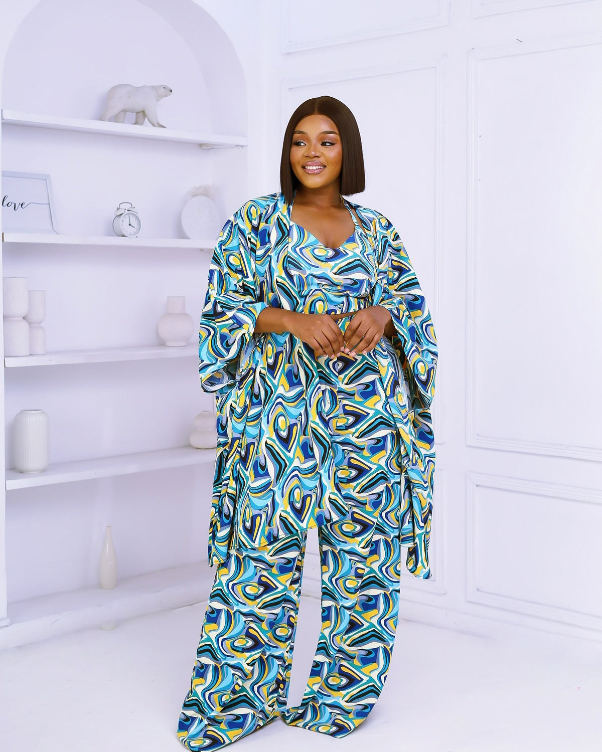 Zendaya Kimono Set [blue]